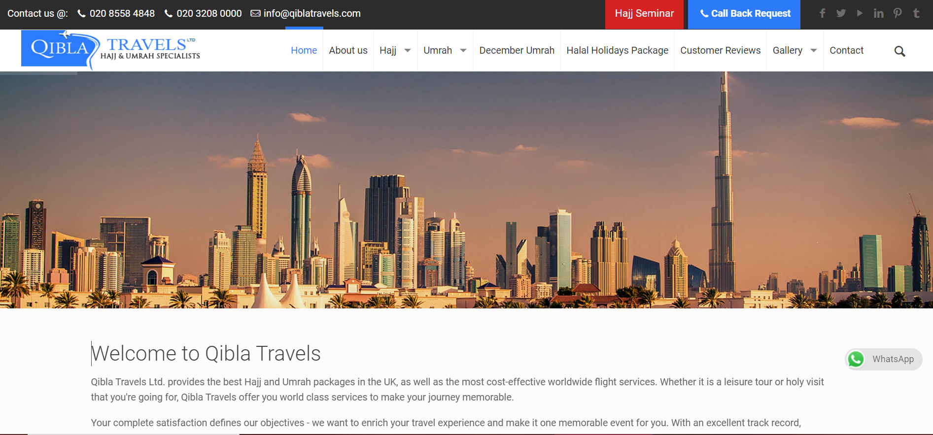 UK Travel Agents - Flights and Holiday Deals | Qibla Travels